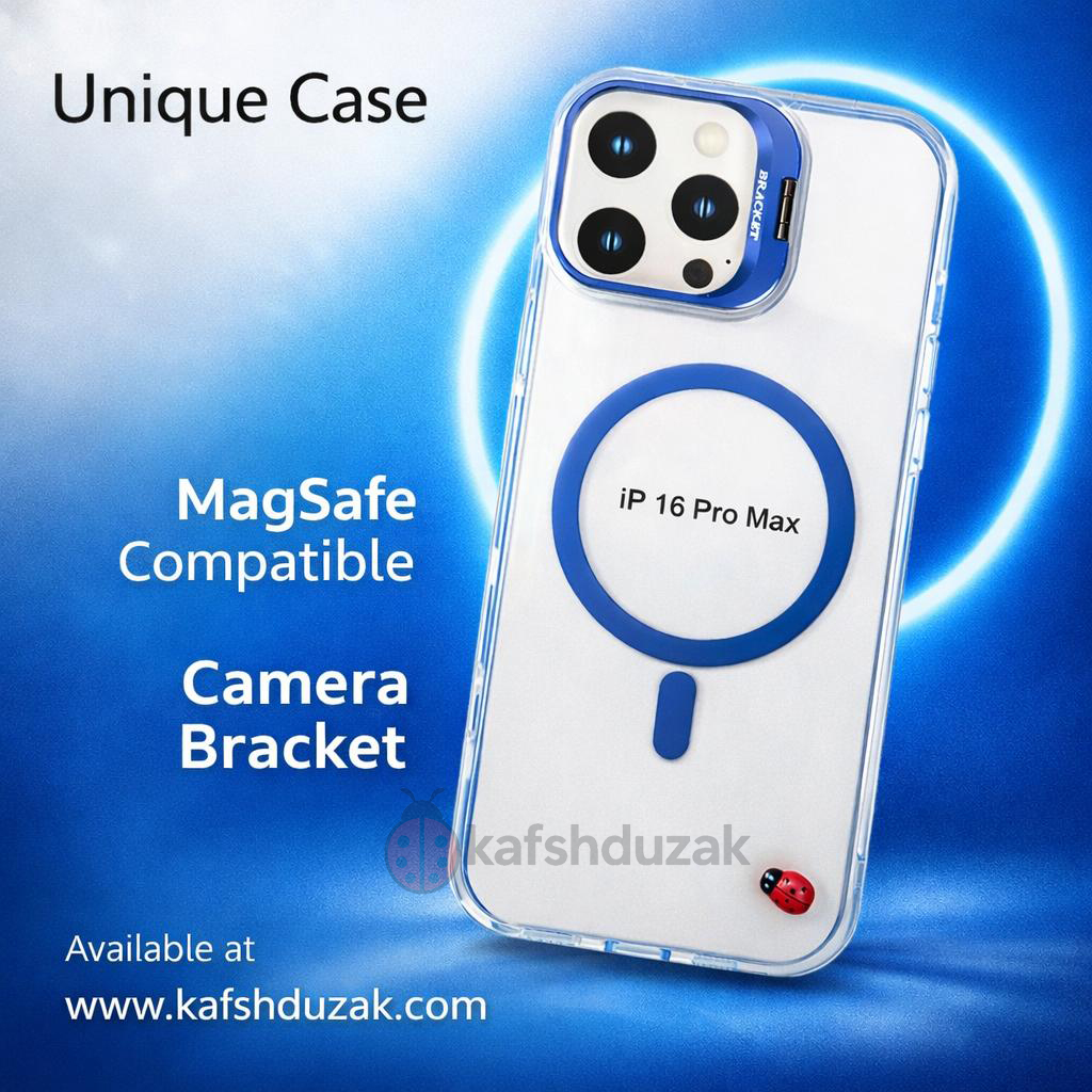 کاور برند یونیک کیس آیفون 16 Pro Max | مگ‌سیف دار با براکت نگهدارنده