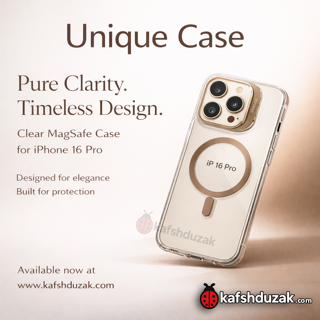 کاور مگ‌سیف برند Unique Case براکت‌دار مناسب گوشی iPhone 16 Pro