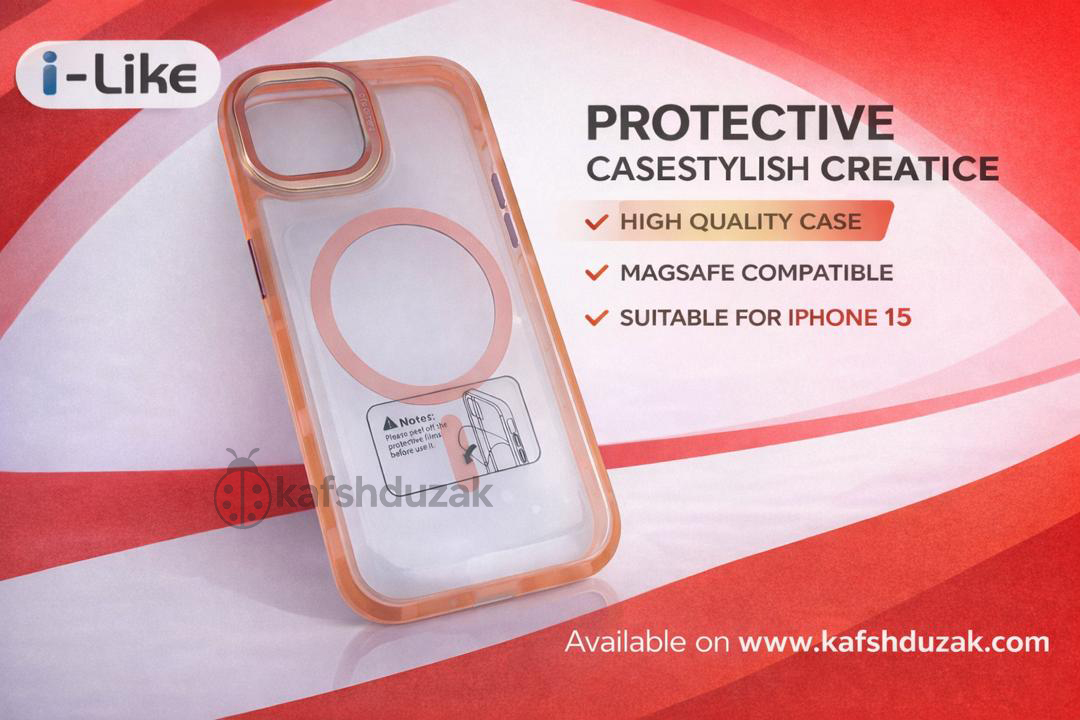قاب اورجینال i Like دور مات Magsafe مناسب iphone 15 normal